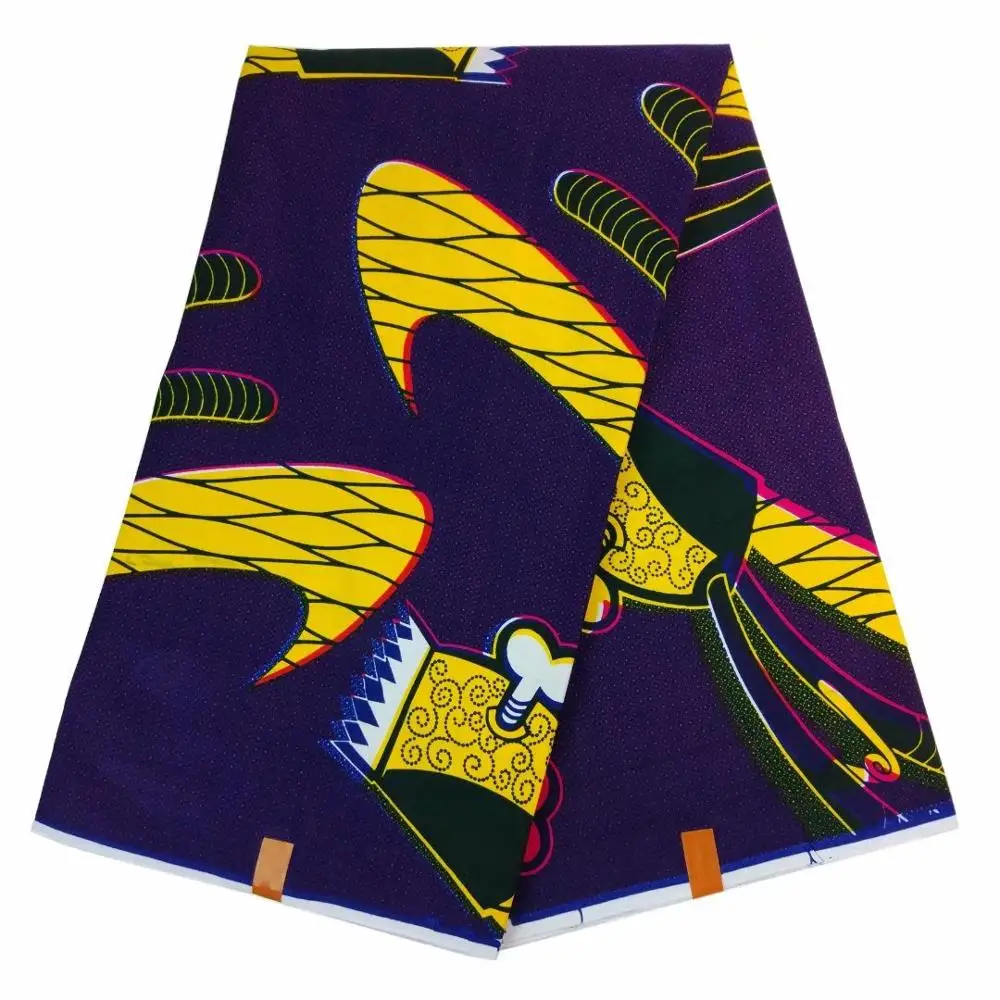 Настоящий воск гарантированный Rea лафриканский хлопок высокого качества 6 ярдов