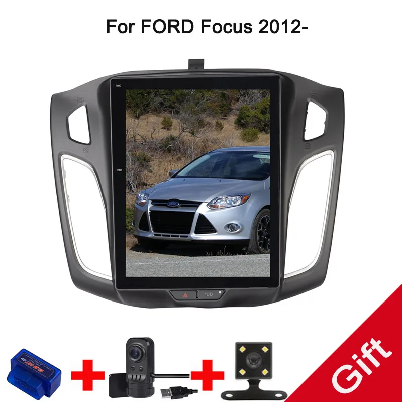 10 4 &quotTesla Android Fit FORD Focus 2012 Автомобильный dvd плеер навигация gps радио|Автомагнитолы| |