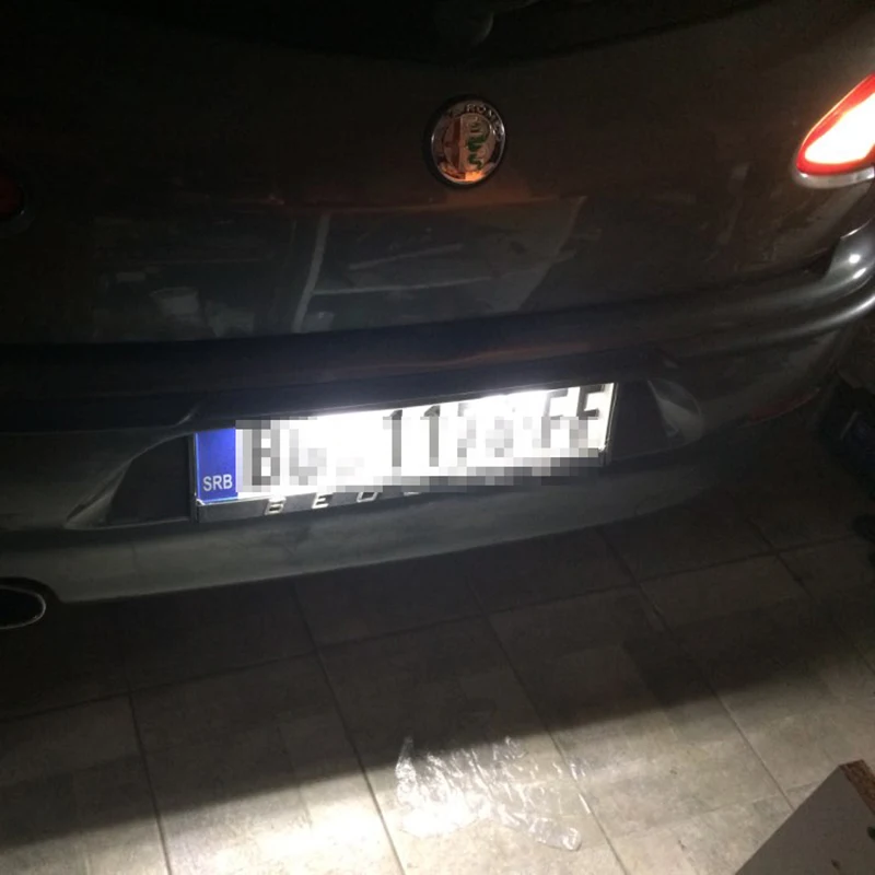 2x 18SMD светодиодный для Alfa Romeo 147 156 159 166 Brera Mito паук номерной знак светильник авто