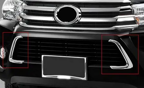 Аксессуары для toyota hilux 2017 хромированная декоративная накладка гриля revo 2015 2016