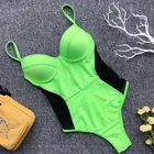 Женский кружевной Цельный купальник, сексуальный купальный костюм пуш-ап с открытой спиной, монокини, пляжная одежда для плавания, 5047, 2019