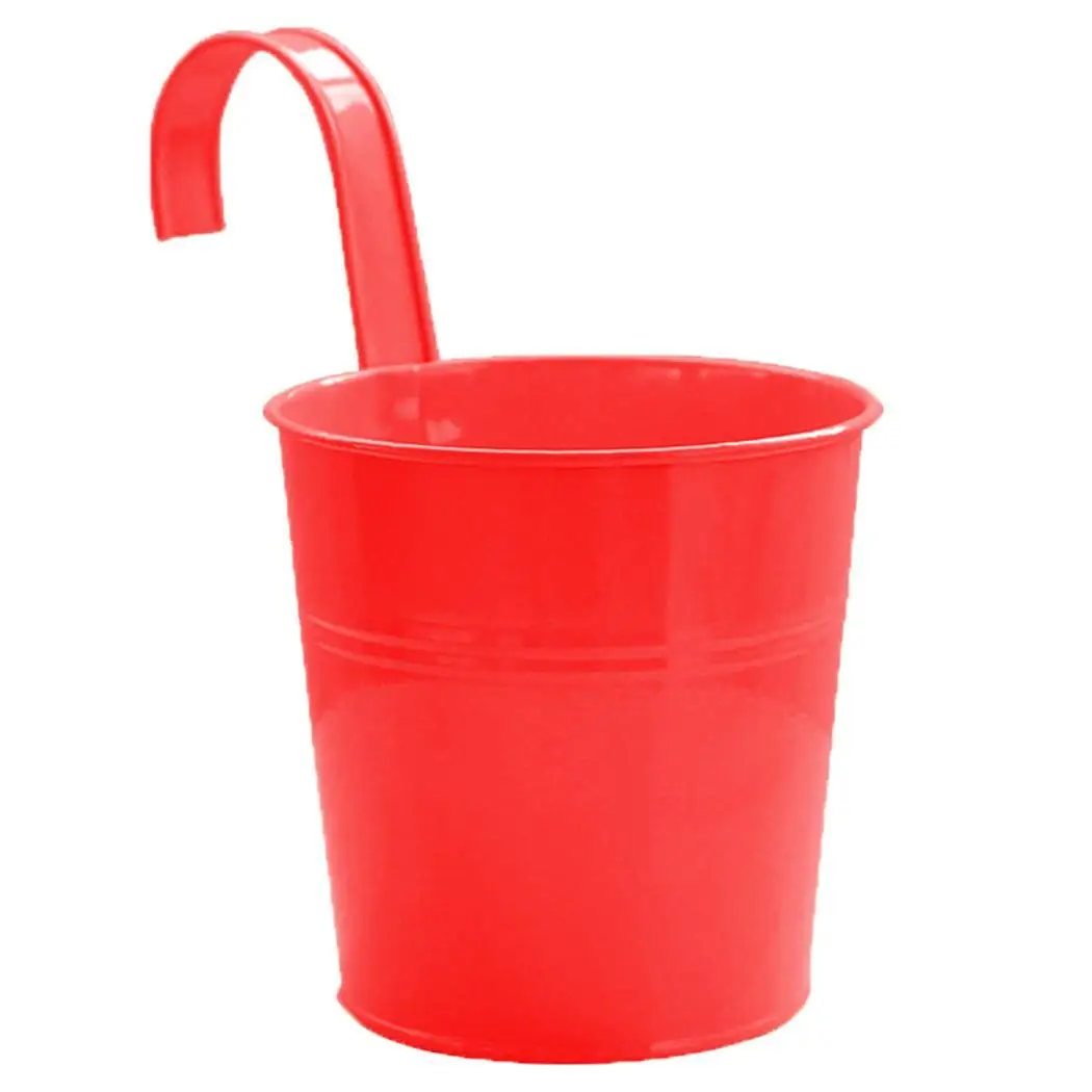 Балкон бонсай металлическое железное ведро растение висит цветочный горшок дома