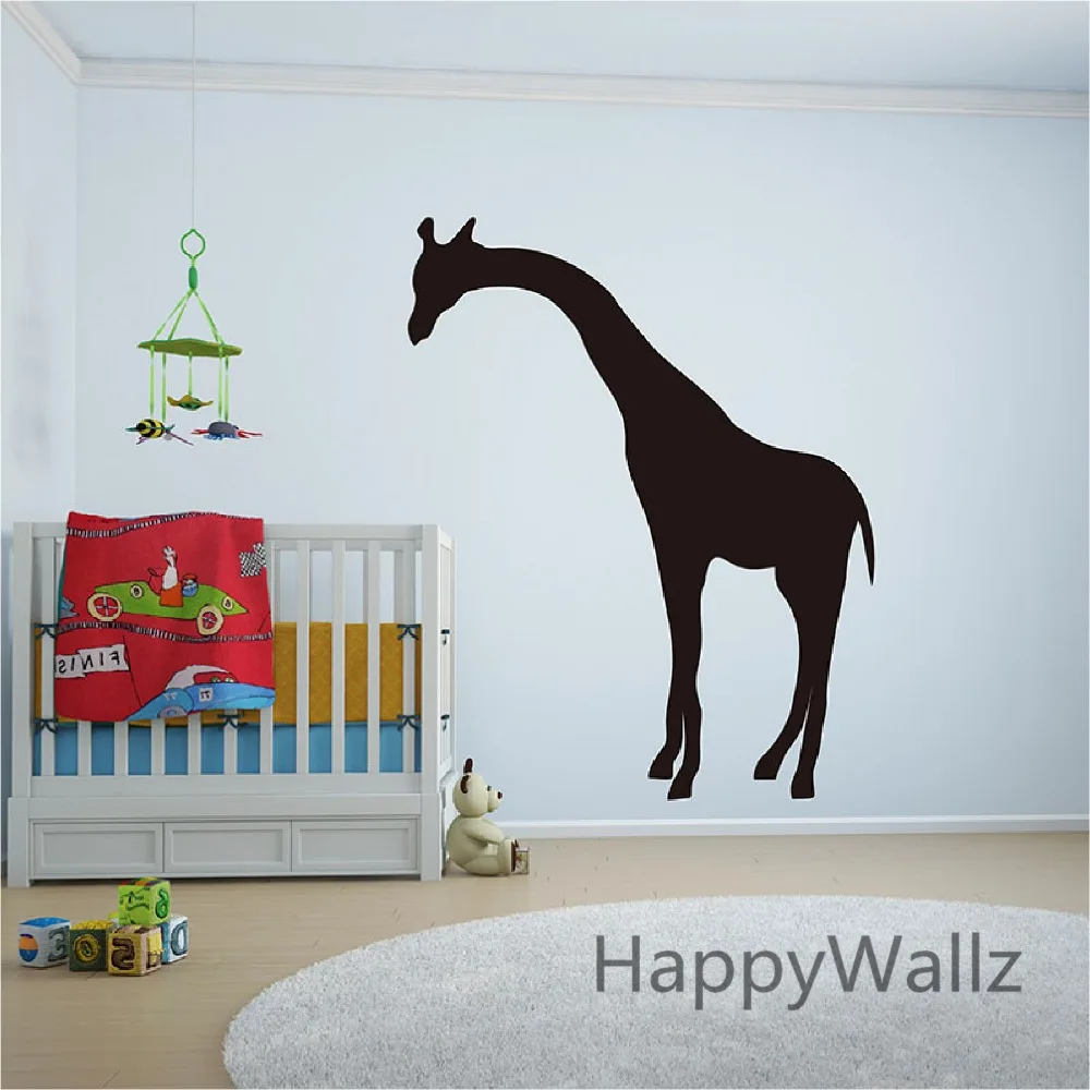 

Large Giraffe Wall Sticker DIY Baby Nursery Giraffe Removable Wall Decal Kids Room 3D Animal Easy Wall Decors A7