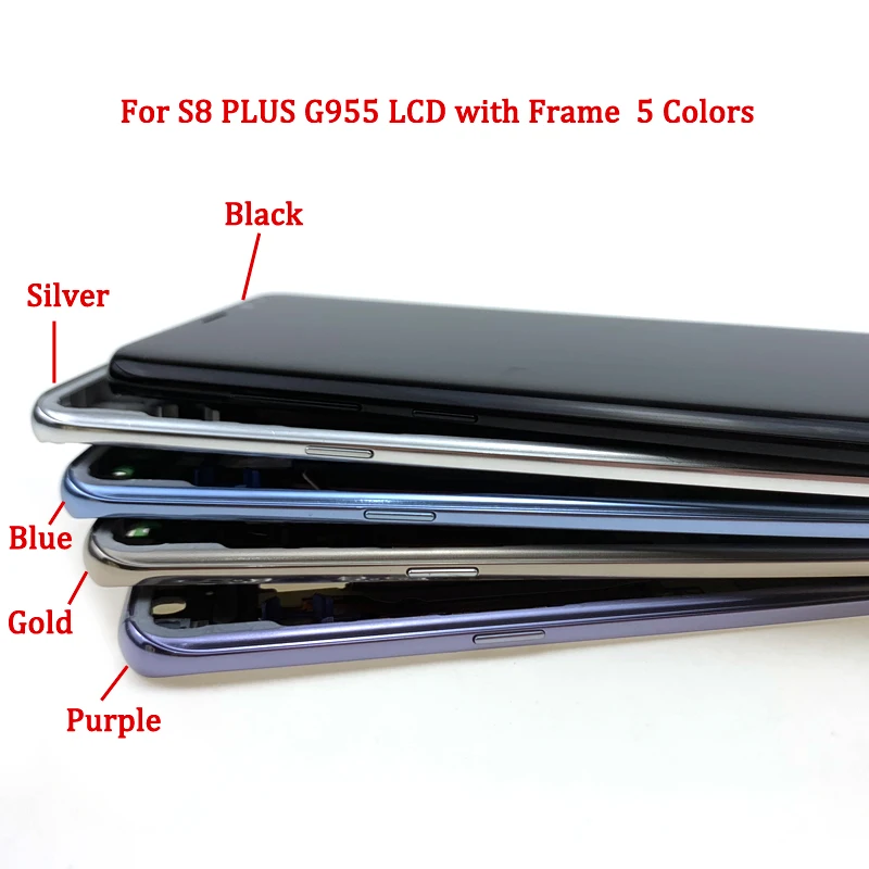 Для samsung Galaxy S8 Plus lcd s Super AMOLED ЖК дисплей сенсорный экран + бесплатный инструмент для