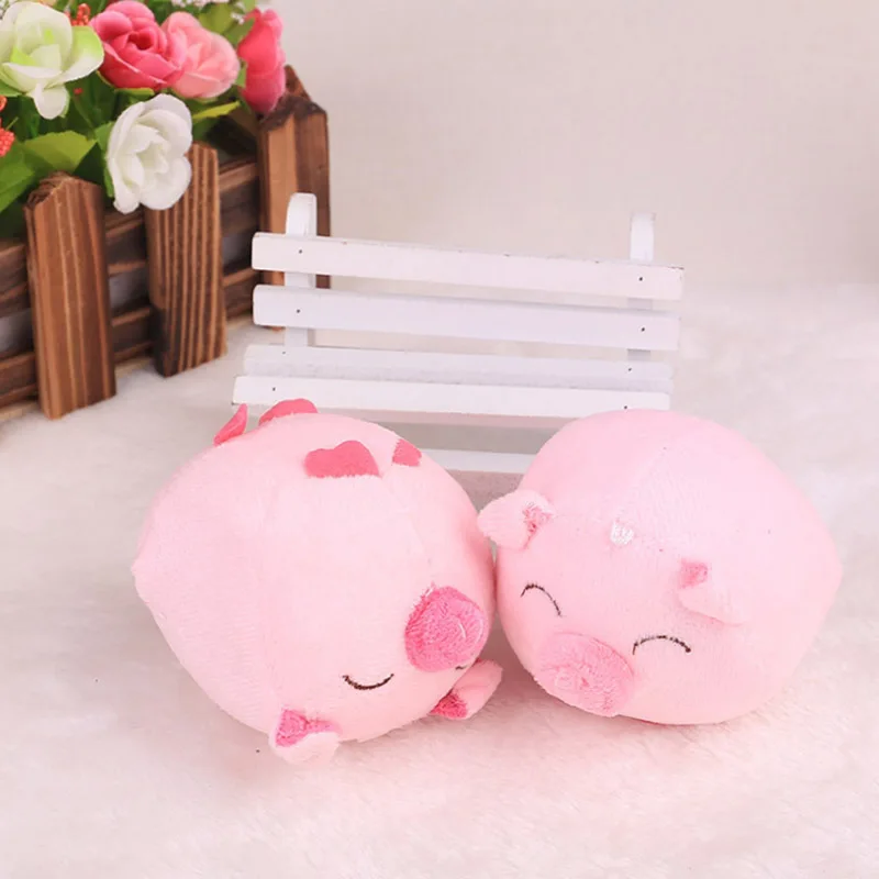 50 шт./лот мини кавайные свиньи плюшевые игрушки Маленькая подвеска Милая свинья