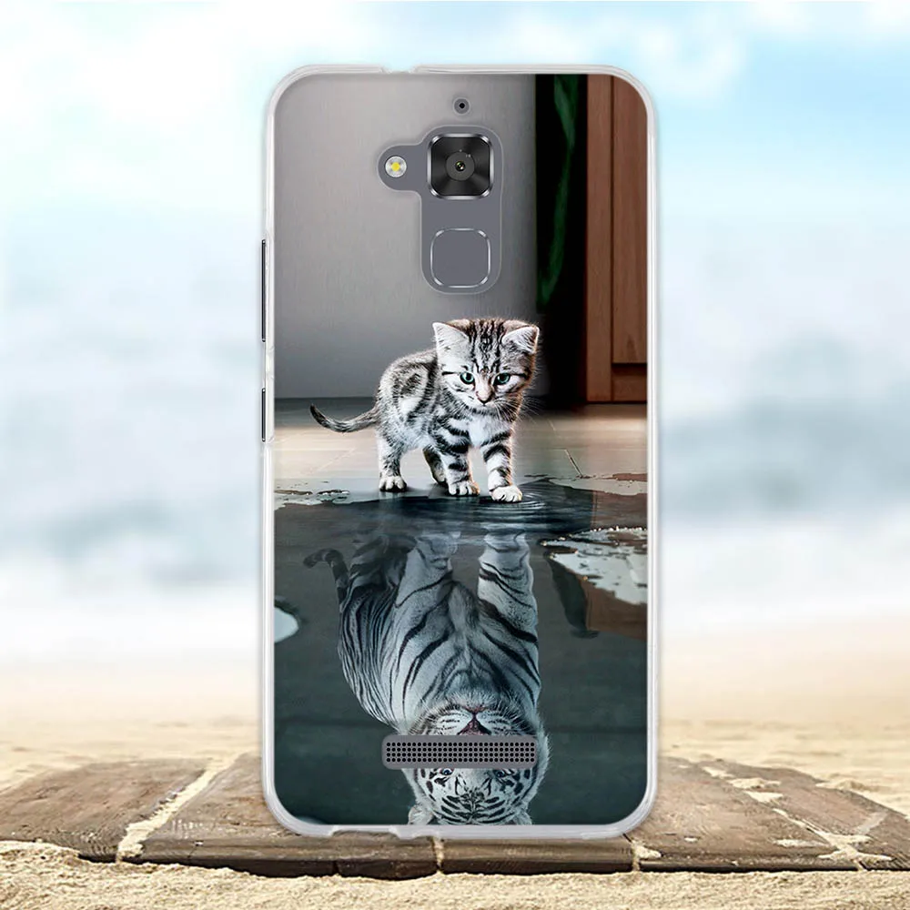 Чехол для Asus Zenfone 3 Max ZC520TL Мягкая силиконовая задняя крышка из ТПУ Сумка с 3D