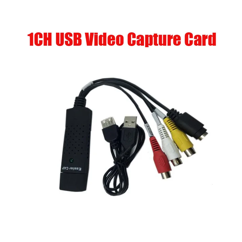 Бесплатная доставка 1ch USB карта захвата EasyCAP USB2.0 видео адаптер с аудио dvr для