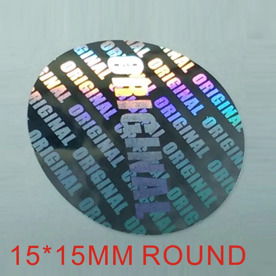 Голографическая наклейка круглое одноразовое использование оригинальная