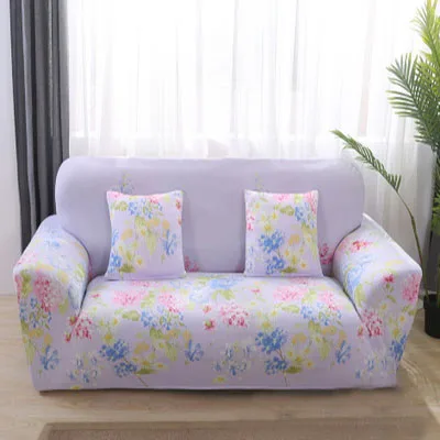 Sofa Cover 1 WLIARLEO напечатанный все включено чехол для дивана Эластичный диван Чехлы пасторальной формы диван Slipcover угловой розовый copridivano - Цвет: Sofa Cover 1