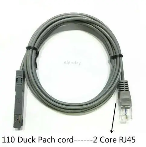 RJ45 до 110 утка Перемычка сеть патч панель тест линия 4 pair 8 core|Компьютерные кабели и