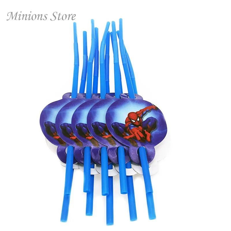 10 шт./лот мультфильм Мстители Человек паук Бэтмен день рождения принадлежности