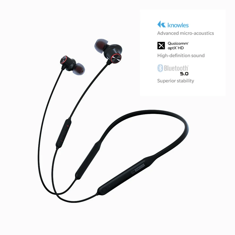 Original Oneplus Bullets Wireless 2 Earphones aptX Hybrid Neckband For 7 Pro Fall In Love With Your Favorite Music Again | Электроника