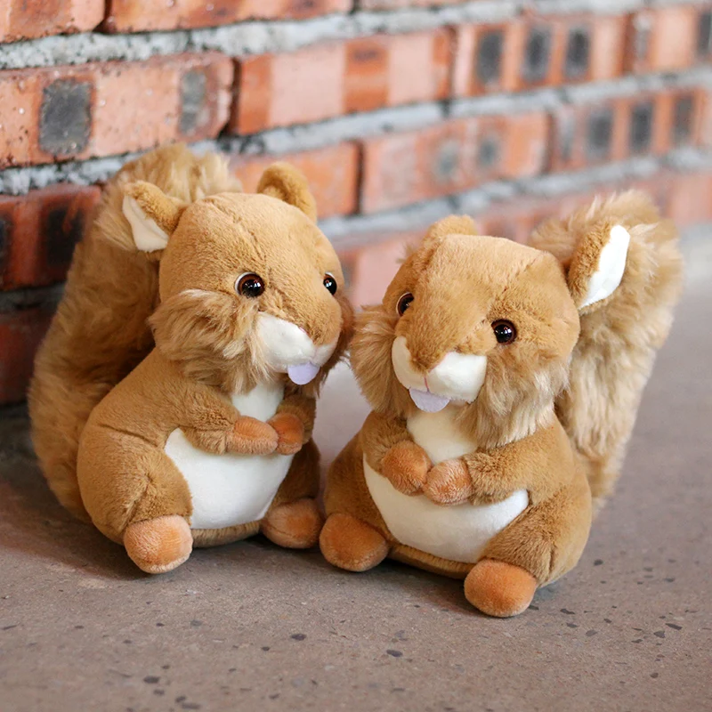 

candice guo plush toy stuffed doll cartoon animal simulational squirrel cute present bedtime story friend baby birthday gift 1pc
