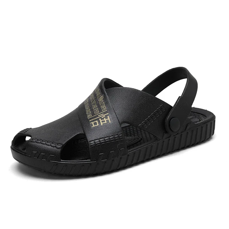 

Summer Men Aqua Shoes Water Shoes Men Outdoor Breathable Beach Upstream Quick Dry Shoes Slip on Hollow Sandals Plastic Slipper