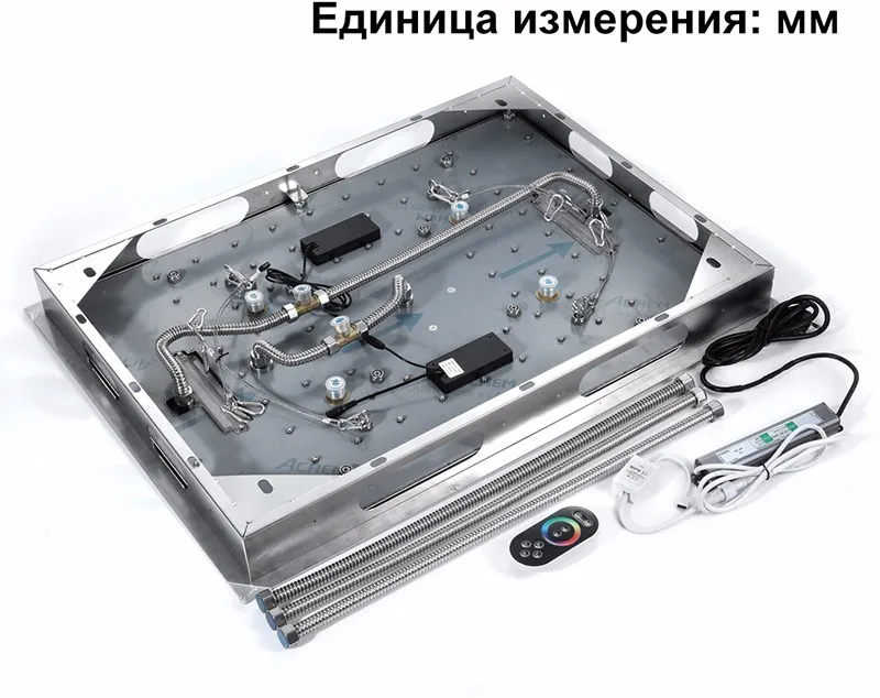 Головки для душа Светодиодное освещение Управление Насадки для душа 600*800 мм лейка душа вешанная на потолке водопад массаж цветные лейки для душа