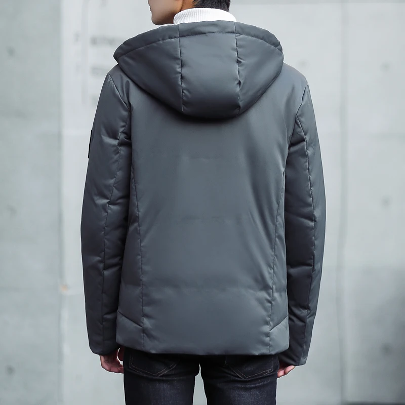 Новое поступление белая утка Подпушка куртка Для мужчин S зимнее пальто Теплый