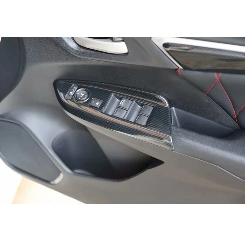 Автостайлинг для Honda FIT 2014 2018 RHD переключатель на окна панель обшивка наклейки ABS