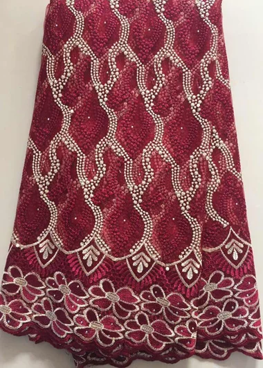 Тюль кружевная тесьма Африканский французские кружева ткани Высокое качество в