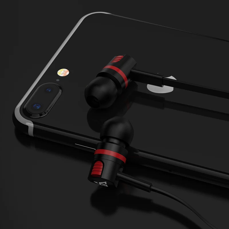 PTM in Ear гарнитура с супер басами стерео звук спортивные наушники микрофоном для