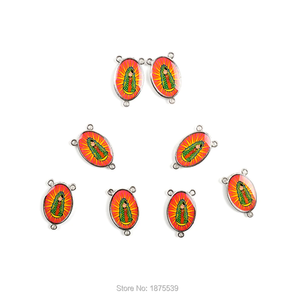 Католическая Розария ожерелье центр медали Первое причастие картонная картина |