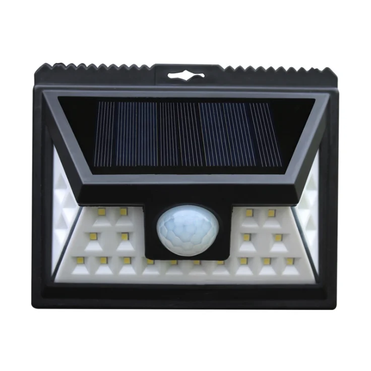 Солнечная 24LED трехсторонняя интегрированная уличная лампа Индукционная