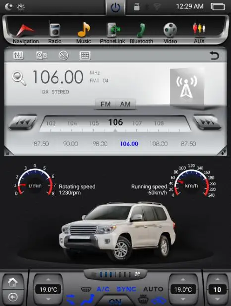 BYNCG 1" Android 7.1.1 четырехъядерный 2 Гб ram автомобильный радиоприемник для TOYOTA Land Cruiser 200 2008- 1024*768 емкостный экран 32g rom gps
