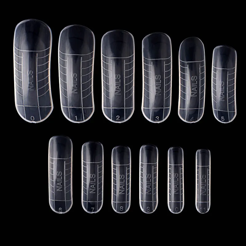 Acrylic Gel UV Led Builder Poly Nail Kit Polish Art with French False Tips Full Cover Extension Mold Forms Tools | Красота и здоровье