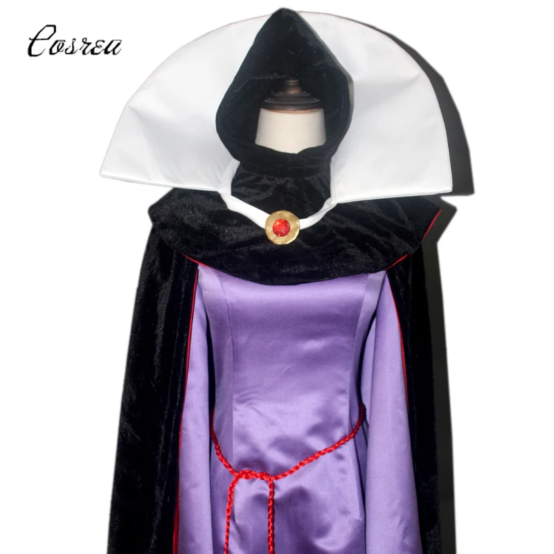 Evil Queen Stepmother Costume Dress Outfit Halloween Cosplay Adult with Crown | Тематическая одежда и униформа