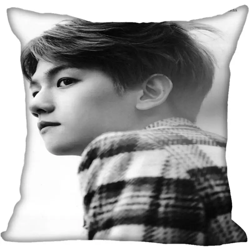 Новинка наволочки Kpop EXO BAEK HYUN с принтом квадратная шелковая наволочка домашние