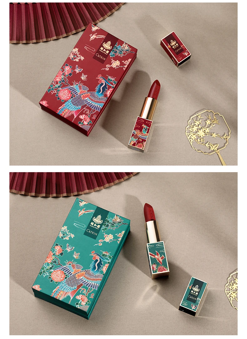 CATKIN Lipstick 3.6g 3 colors Smooth Soft Texture Protects Lip Skin Women Fashion Makeup Gift Beauty Lips