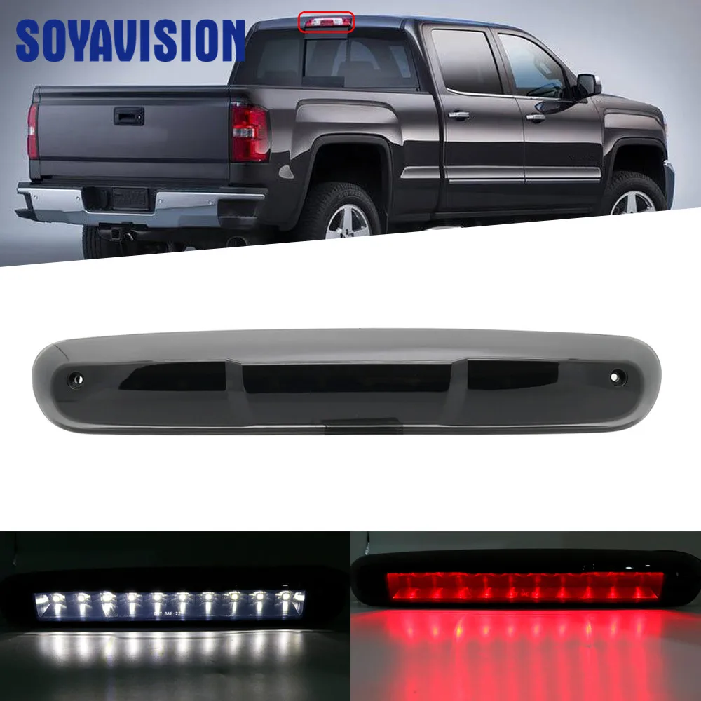 Для 07 13 Chevy Silverado GMC Сьерра высокая крепление СВЕТОДИОДНЫЙ 3rd тормоз/грузовой