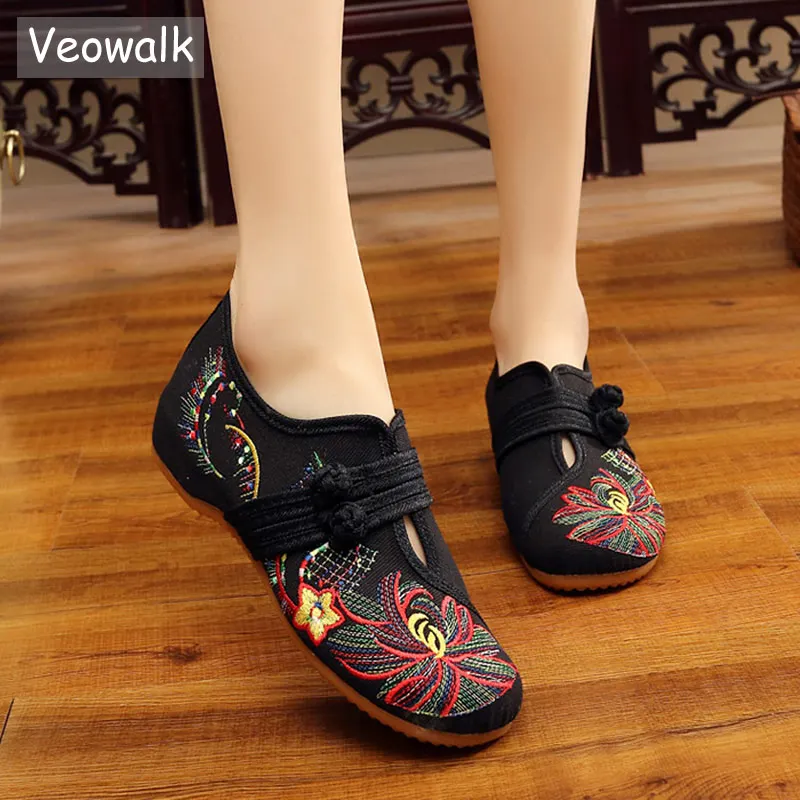 Женские туфли оксфорды Veowalk балетки ручной работы на плоской подошве с цветочной