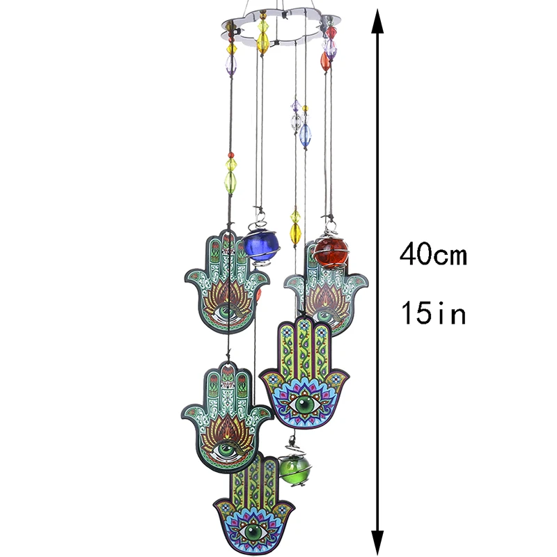 Очаровательные ветряные колокольчики H & D Hamsa садовые 15 дюймов Ловец Солнца