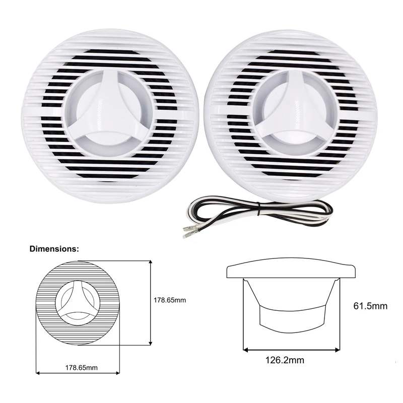 Морское радио аудио Bluetooth стерео FM приемник MP3 плеер для лодки квадроциклов ванны