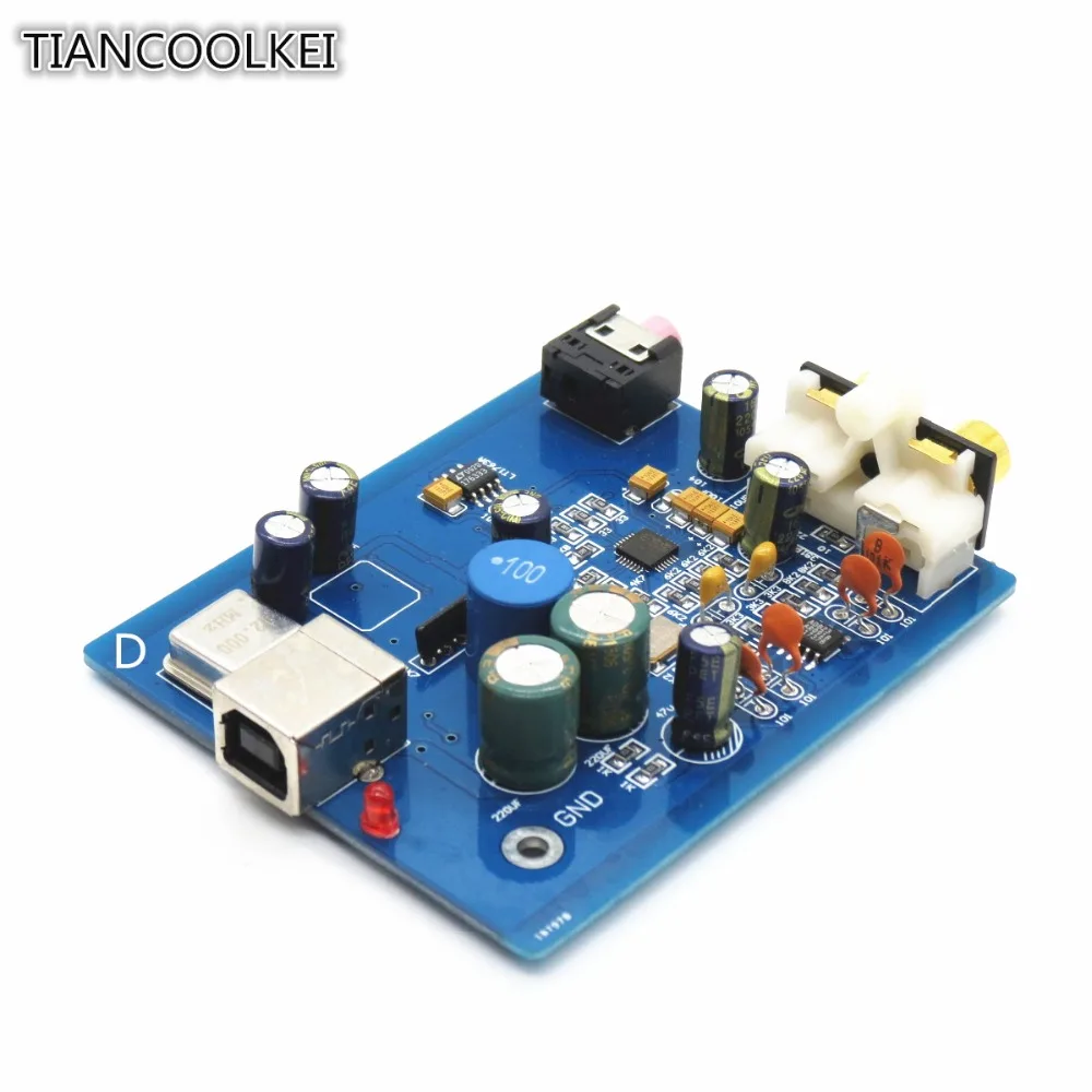 DIY аудио декодер HIFI ES9018K2M SA9023 USB DAC плата внешняя звуковая карта поддержка 24 бит