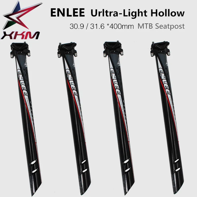 

ENLEE ultra light mountain bike seatpost road bicycle aluminum tube 30.9MM 31.6MM*400MM straight head seat pipe post