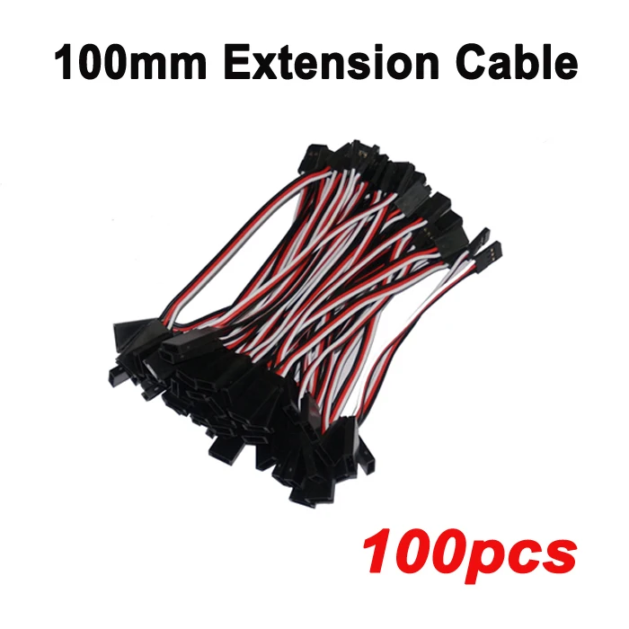 

Бесплатная доставка, 100 мм, 100 шт./лот, 22AWG FutabaJR, кабель-удлинитель, кабель-сервопривод, кабель Futaba JR, соединитель