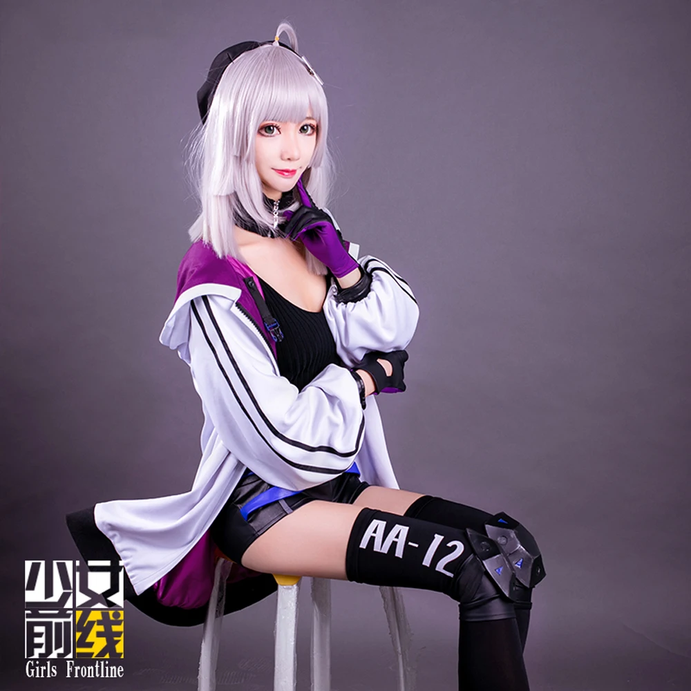 VEVEFHUANG Game Girls Frontline Спрингфилд костюмы для косплея супер яркие фиолетовые