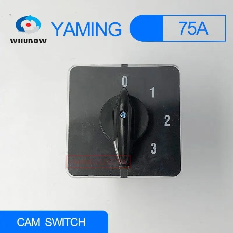 Высокотоковый 75A Cam Переключатель серебряные контакты 0 3 Положение полюса