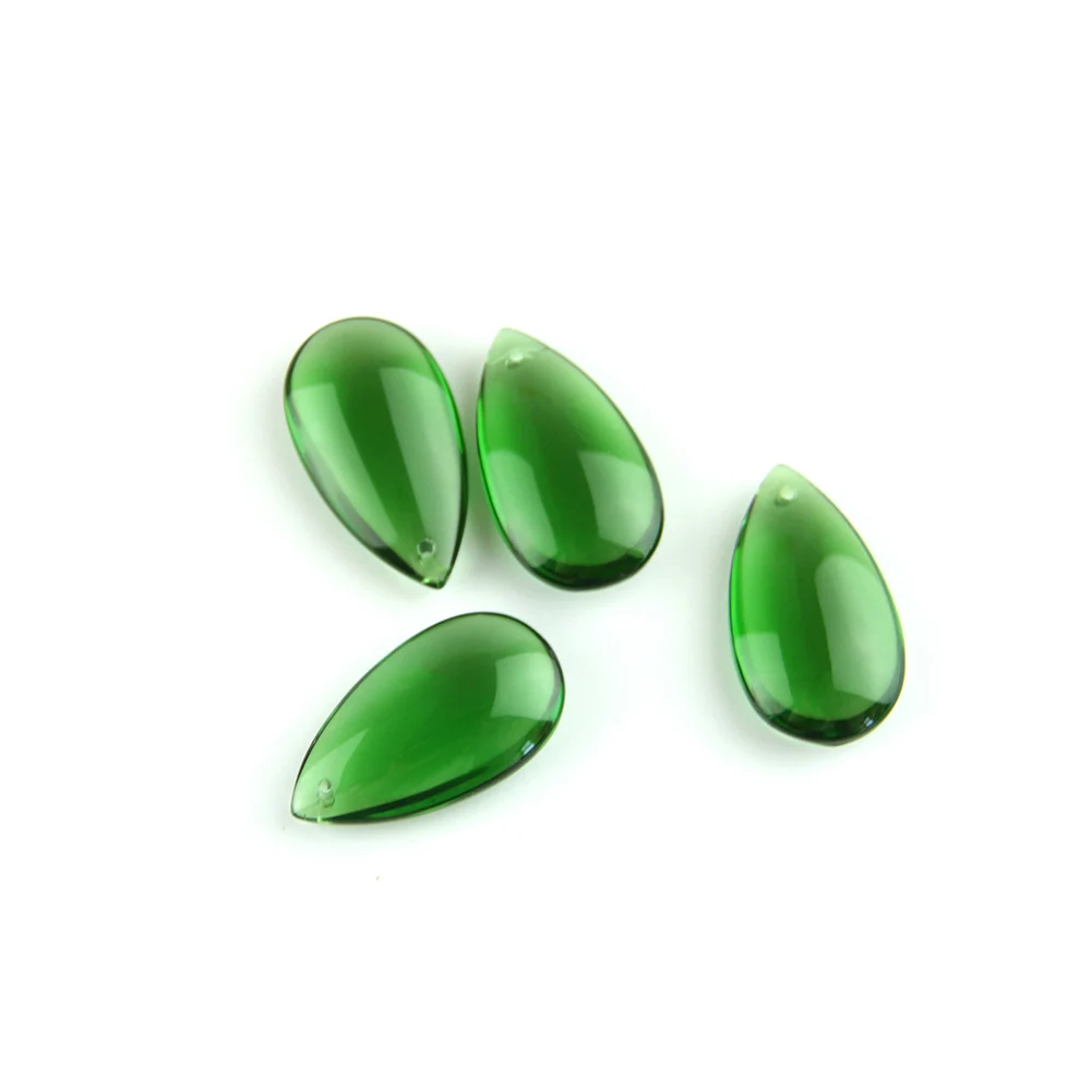 50 мм 30 шт./лот TearShape темно зеленый кристалл занавес лампы Подвески для Diy Люстра