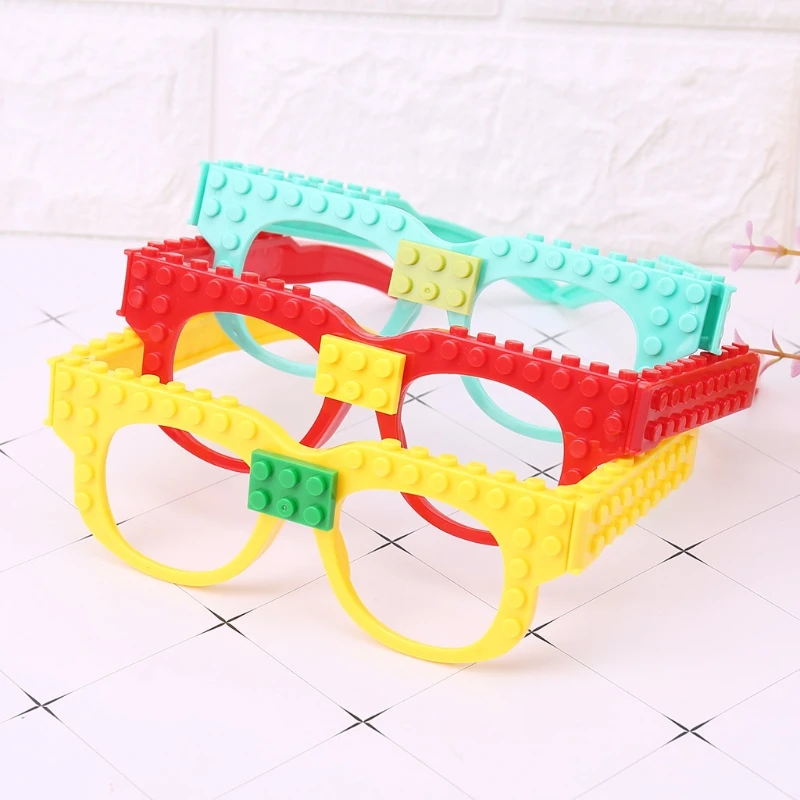 1 шт. Новые блоки для очков опорная пластина DIY игрушка очки рамка кирпич