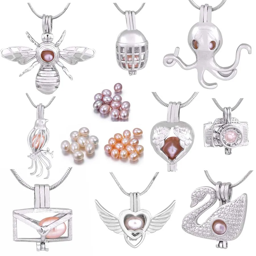 5 шт. подвеска в виде клетки с крыльями сердца|Цепочки| |