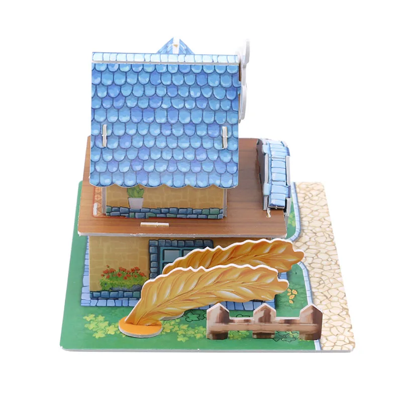 DIY 3D режим дом игрушки наборы овсянка мастерская Пазлы обучающая игрушка Модель