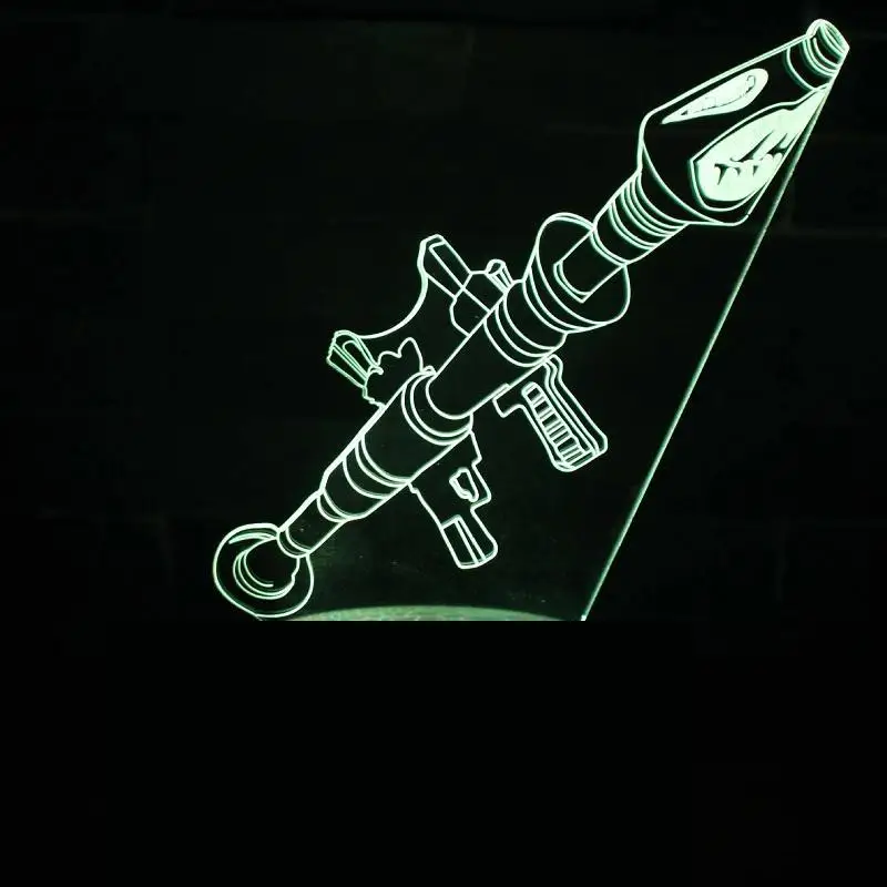 3d Led Ночник настольный светильник 7 цветов сенсорный пульт дистанционного управления 3d Led Настольная лампа визуальный креативный подарок маленькие настольные лампы - Цвет абажура: 7 color change