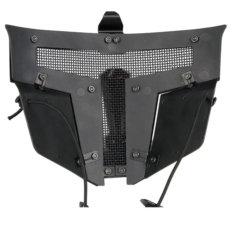 Тактическая Сетчатая Маска из Проволочной стали для защиты лица занятий спортом