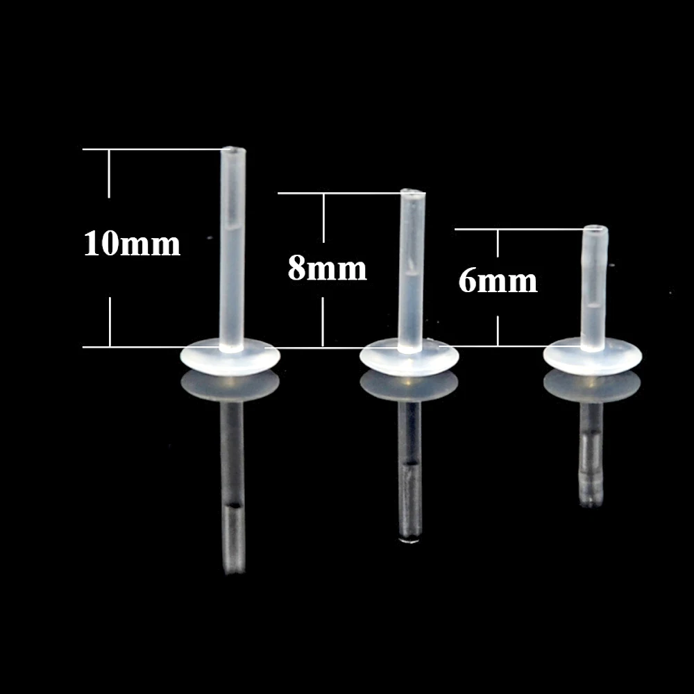 BOG-24PCS/коробка Смешанные 7 видов конструкций из гибкого биопласта Лабрет Стад губ кольцо лошадь глаз Ellips уха Козелок Уха серьги, Надеваемые На Ушной Хрящ Пирсинг