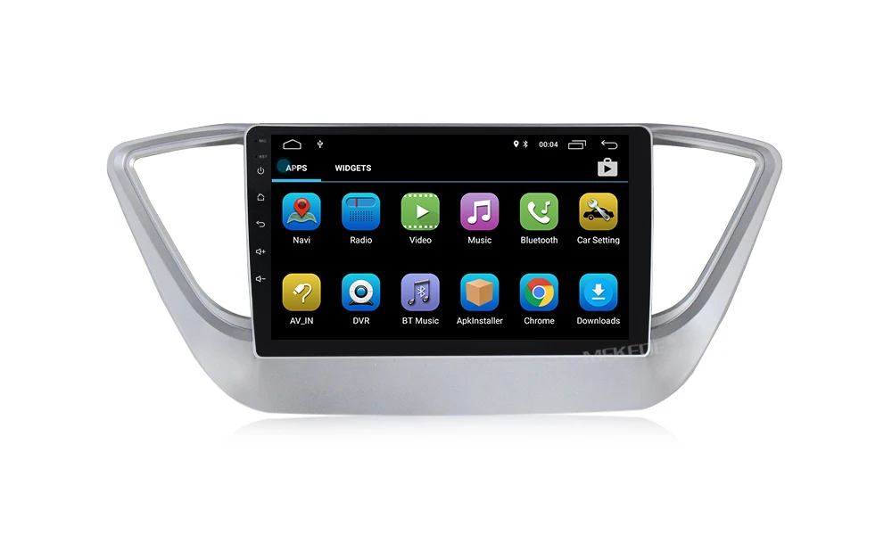 MEKEDE HD 1024x600 автомобильный Радио Мультимедиа Видео плеер навигация gps Android для hyundai solaris no dvd 2 din verna
