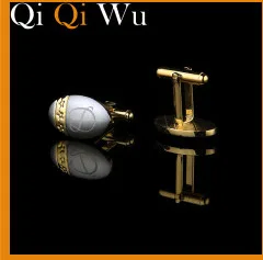 QiQiWu золотые персонифицированные Запонки Свадебные подарки для мужчин гостей Выгравированная французская запонка пуговицы золотой человек французская запонка звенья рубашки