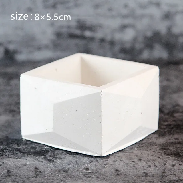 style E Силиконовый бетон Schimmel geomel Bloempotten цемент Vaas Schimmel Handgemaakte плантатор multi-bloem Plaat Tuin Decora - Цвет: style E