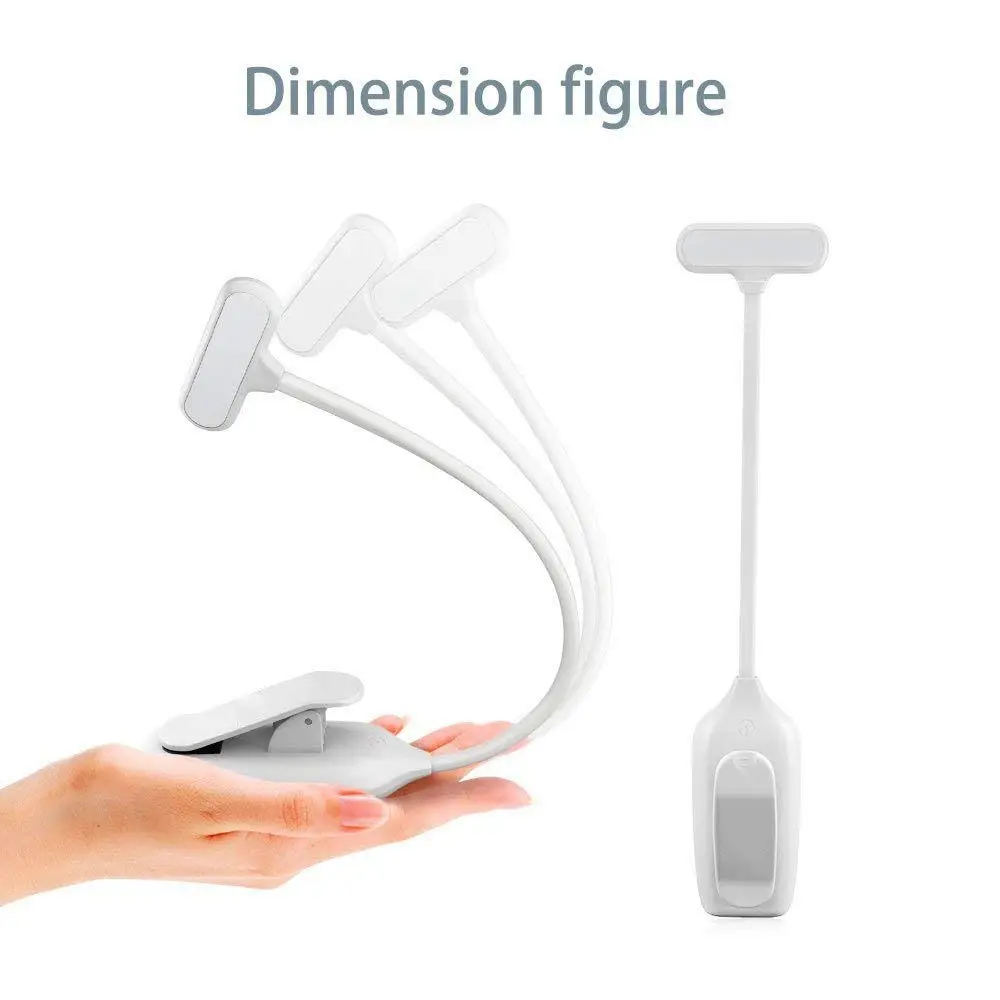 LED Book Lights Rechargeable Clip On Light 3 Lighting Modes 9 LEDs Eye Protection Reading Lamp Up to 40 Hours | Освещение